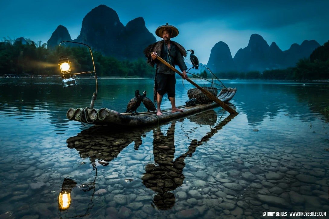 Guilin Cormorant Fishing on the Li River China